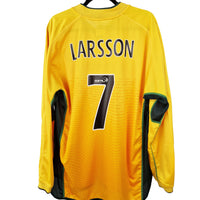 Celtic 2002 - 2003 Away Football Shirt #7 Larsson