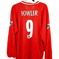 Liverpool 1997 - 1998 L/S Home Football Shirt #9 Fowler