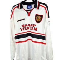 Manchester United 1997- 1998 L/S Away Football Shirt #7 Beckham
