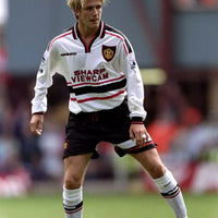 Manchester United 1997- 1998 L/S Away Football Shirt #7 Beckham