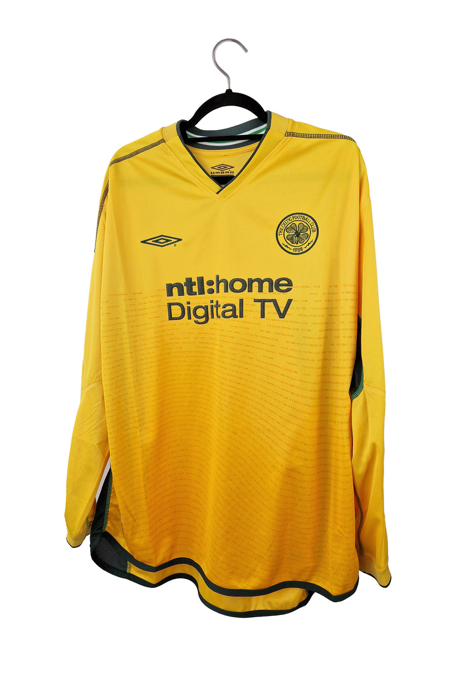 Celtic 2002 - 2003 Away Football Shirt #7 Larsson