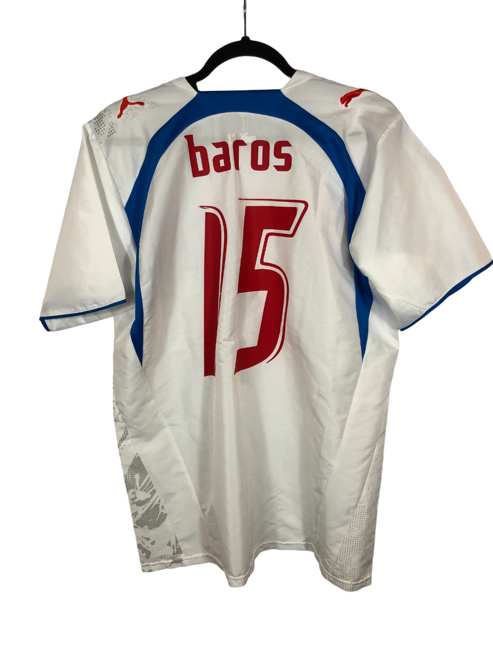 Czech Republic 2006 Away Football Shirt XL #15 Baros