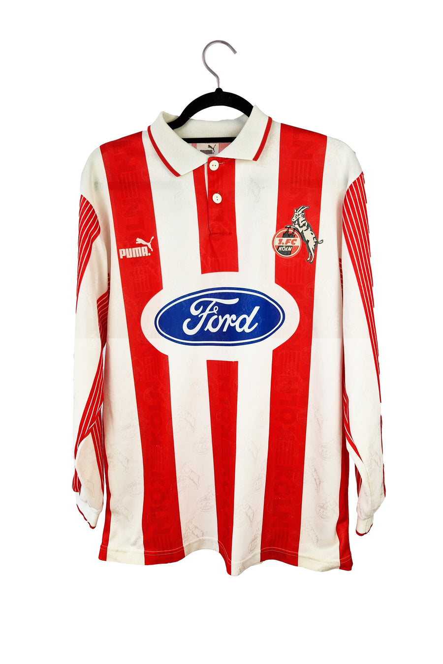 FC Köln 1995 - 1996 L/S Home Football Shirt