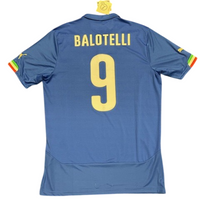 Italy 2014-2016 Home Football Shirt L #9 Balotelli