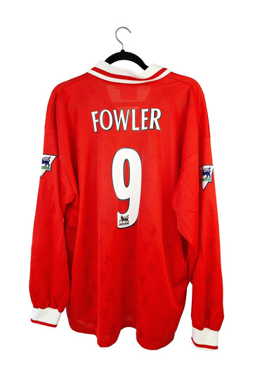 Liverpool 1997 - 1998 L/S Home Football Shirt #9 Fowler