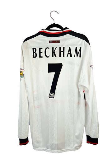 Manchester United 1997- 1998 L/S Away Football Shirt #7 Beckham