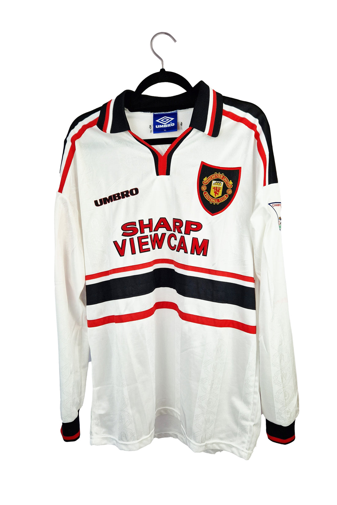 Manchester United 1997- 1998 L/S Away Football Shirt #7 Beckham
