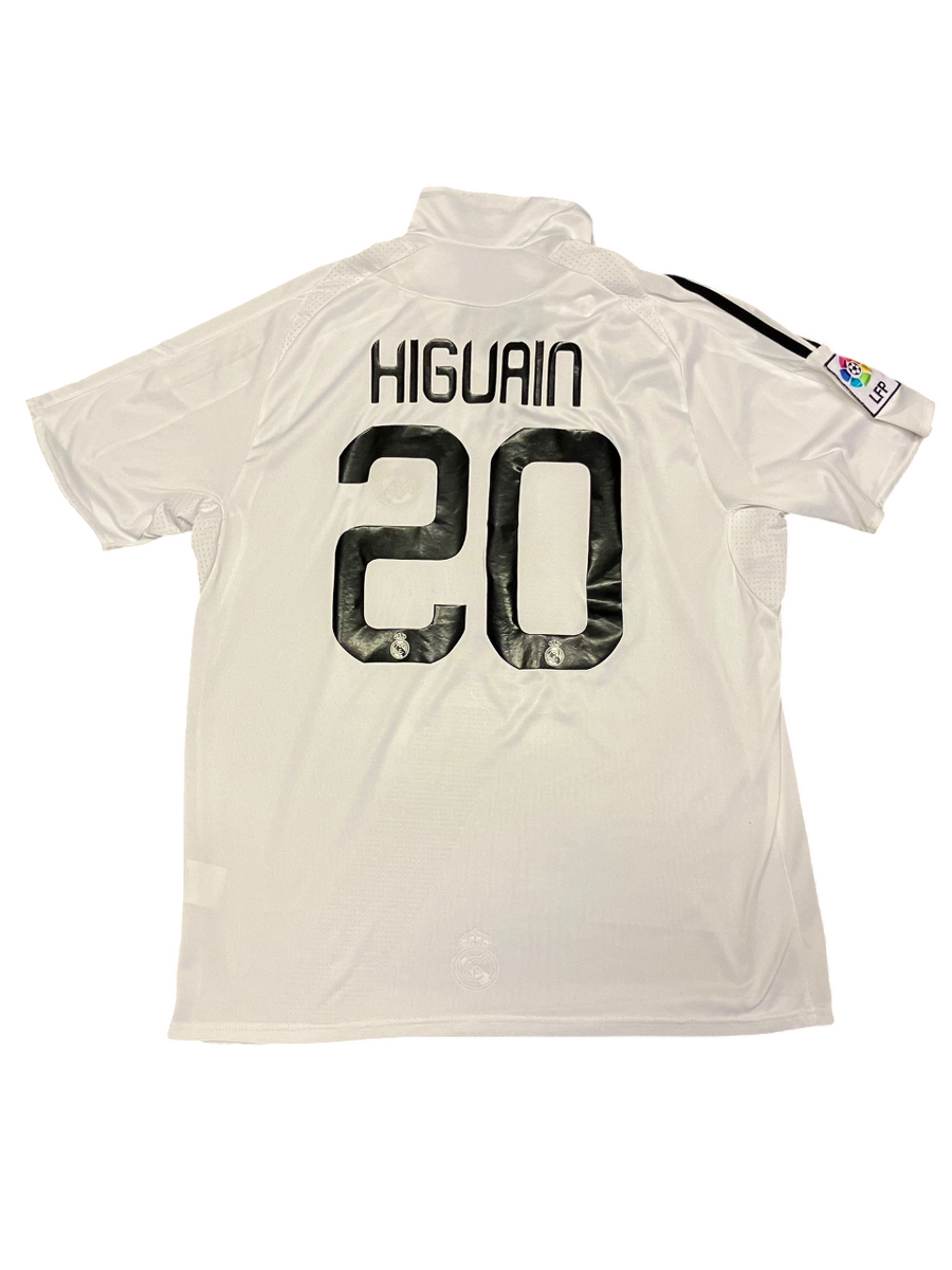 Real Madrid 2009 - 2010 Home Football Shirt #20 Higuain XL