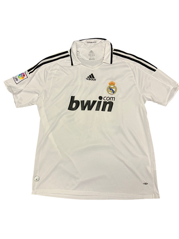 Real Madrid 2009 - 2010 Home Football Shirt #20 Higuain XL