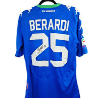 Sassuolo 2017 - 2018 Worn / Issued & Signed Third Football Shirt #25 Berardi