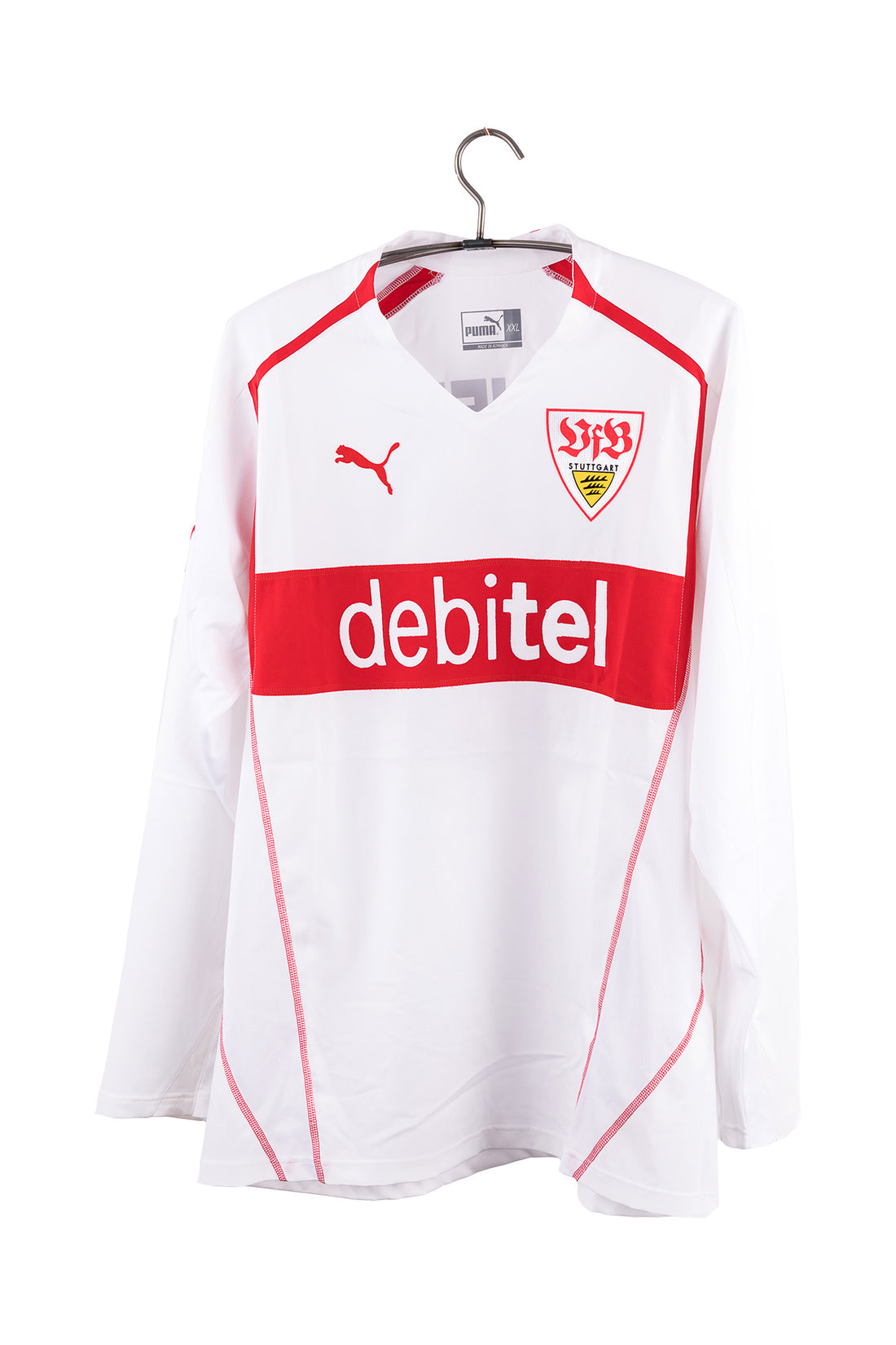 Stuttgart 2004 - 2005 Match Issue Home Football Shirt #17 Delpierre