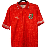 Wales 1990 - 1992 Home Football Shirt