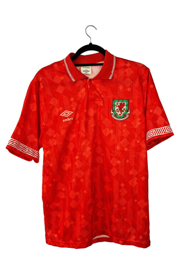 Wales 1990 - 1992 Home Football Shirt