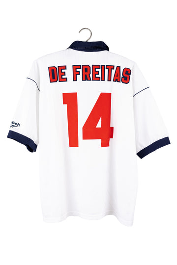 Bolton Wanderers 1995 - 1997 Home Football Shirt #14 De Freitas