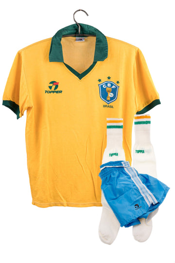 Brazil 1985 - 1988 Home Football Shirt