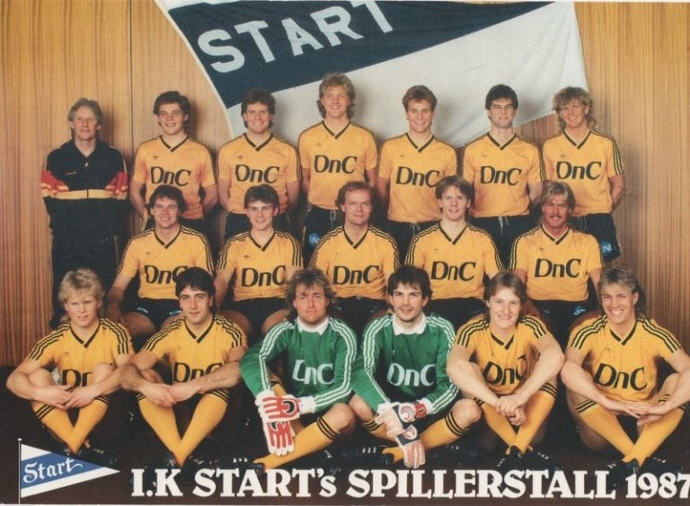 IK Start 1987 L/S Match Issue Home Football Shirt #6