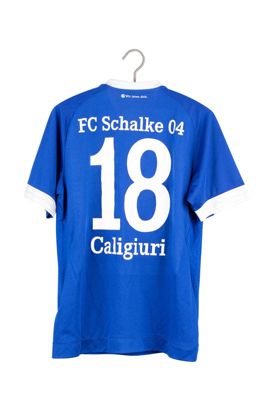 Schalke 04 2018 - 2019 Home Football Shirt #18 Caligiuri