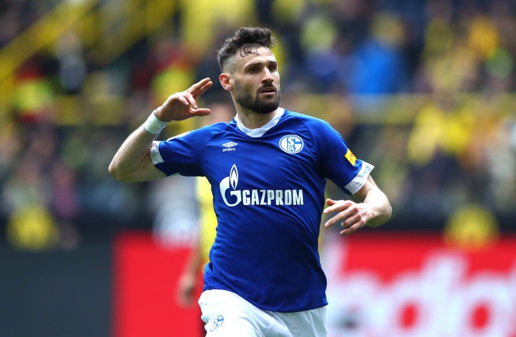 Schalke 04 2018 - 2019 Home Football Shirt #18 Caligiuri